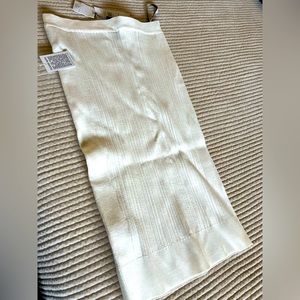 Herve Leger Alabaster midi skirt. Never worn. Size L